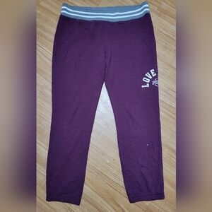 Victoria's Secret PINK 2016 Purple Joggers Size Large